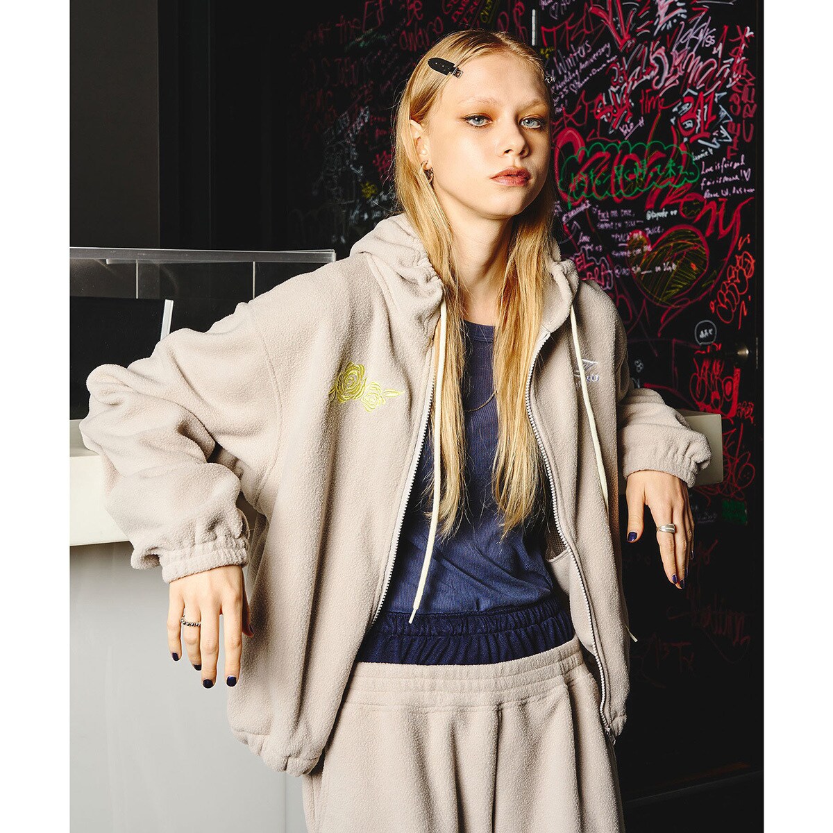 FACE PATCH SWEAT HOODIE X-girl | エックスガール(X-GIRL) | マルイ