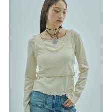 mag.by c/LAYERED RIB TOP