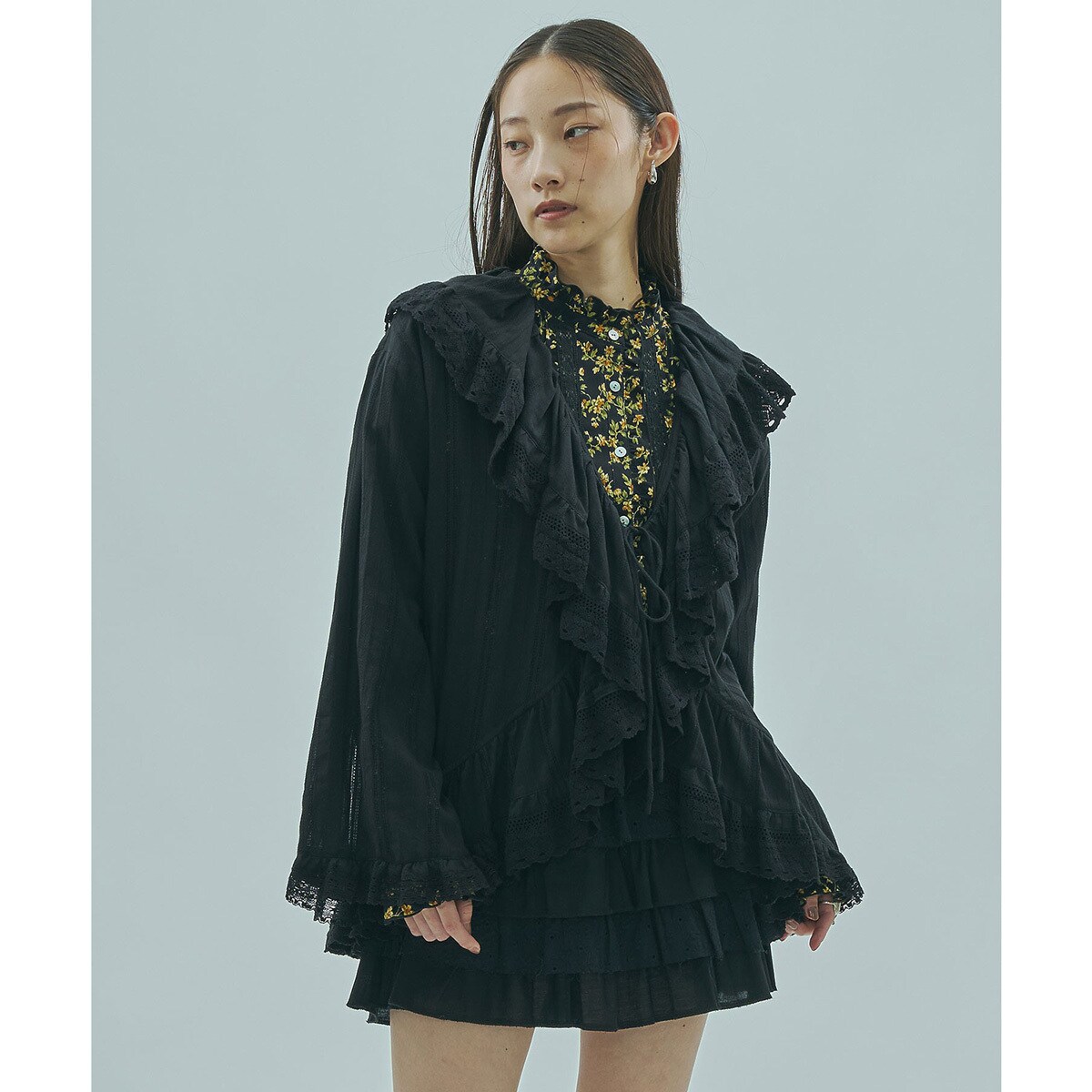 ローズバッド（ROSE BUD）/mag．by c/FRILL COLLAR BLOUSE mag.by c/FRILL COLLAR BLOUSE | ローズバッド(ROSE BUD) | マルイ