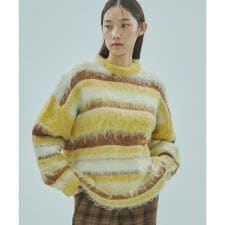 ローズバッド(ROSE BUD)のSTRIPE KNIT TOP
