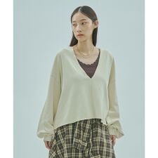 V-NECK SWEATSHIRT