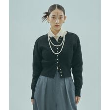 CROPPED KNIT CARDIGAN