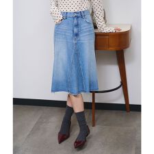 PANEL DENIM MINI SKIRT