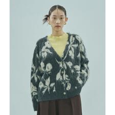 FLOWER JACQUARD CARDIGAN