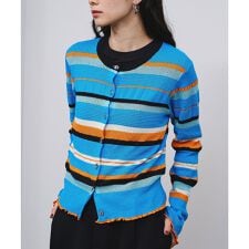 BORDER KNIT CARDIGAN