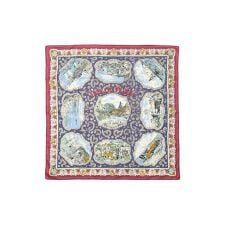 BINDU/Cotton Voile Wight Map Scarf