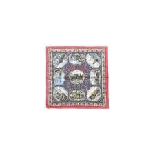 BINDU/Cotton Voile Wight Map Bandana