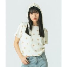 FLOWER PRINT S/S TEE