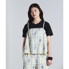 mag.by c/EMBROIDERY CAMISOLE BLOUSE