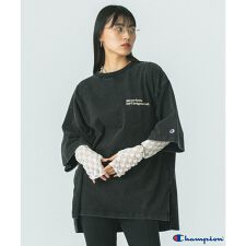 ROSE BUD×Champion/LOGO EMBROIDERY BIG TEE