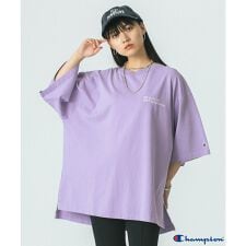 ROSE BUD×Champion/LOGO EMBROIDERY BIG TEE