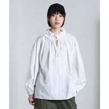 RUFFLED COLLAR BLOUSE
