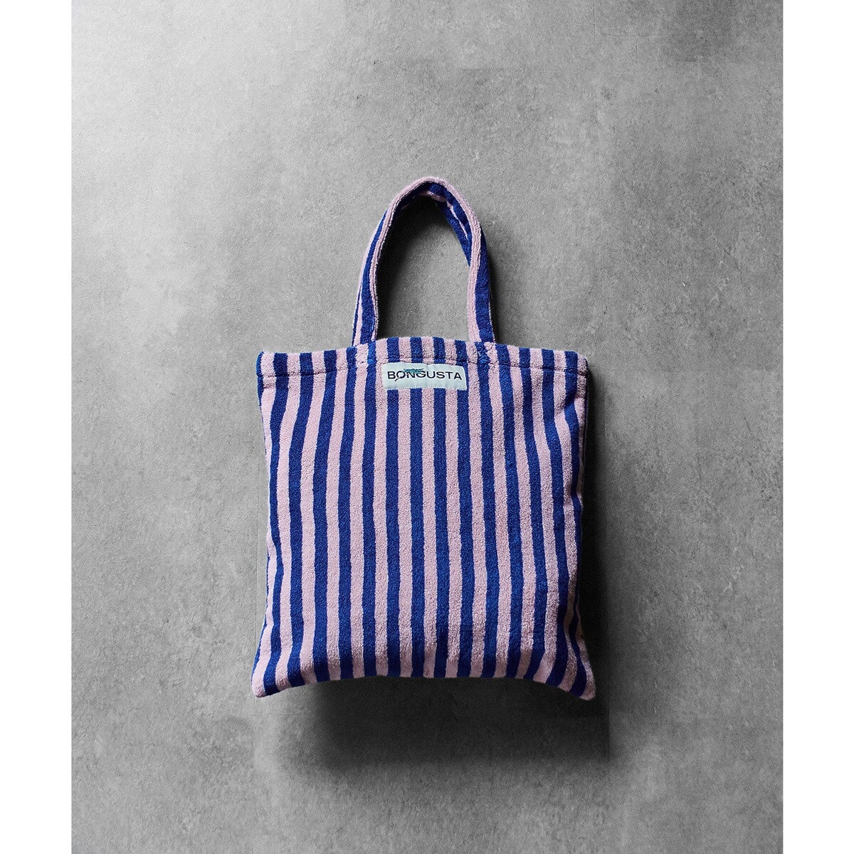 [�}���C]BONGUSTA NARAM TOTEBAG/���[�Y�o�b�h�iROSE BUD�j BLUE