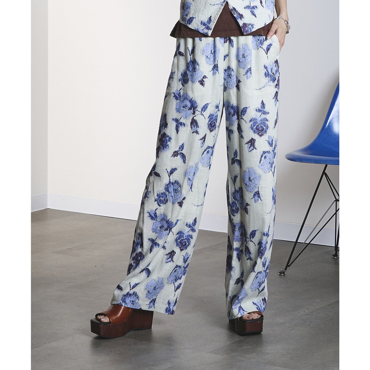 ROSE PRINT PANTS | ローズバッド(ROSE BUD) | マルイウェブチャネル
