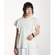 SLEEVE FRILL BLOUSE