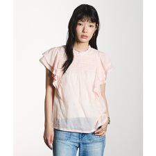SLEEVE FRILL BLOUSE
