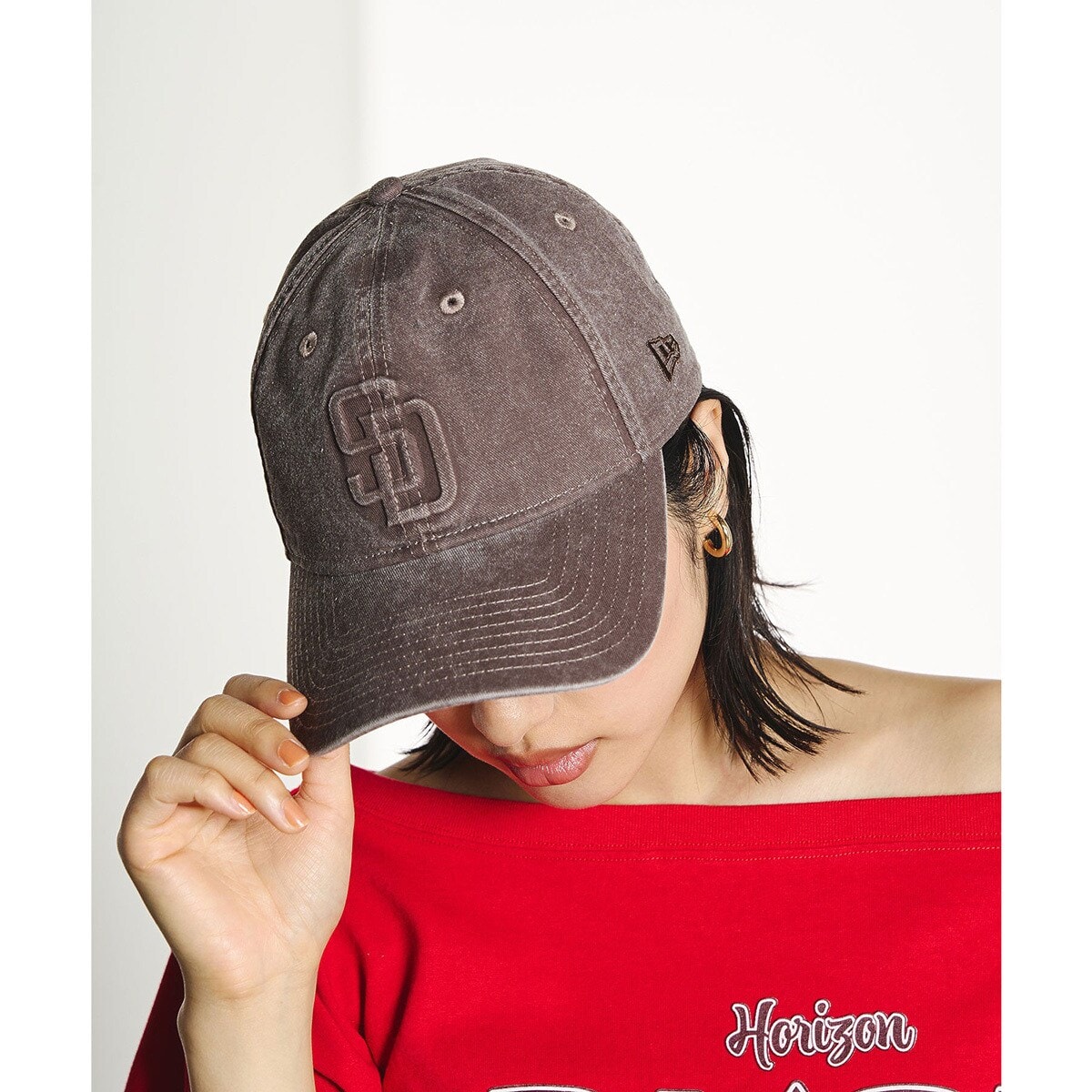 [�}���C]NEW ERA x ROSE BUD 9TWENTY/���[�Y�o�b�h�iROSE BUD�j BROWN