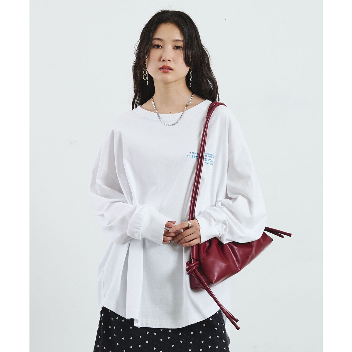 SUPER BIG L/S TEE | ローズバッド(ROSE BUD) | マルイウェブチャネル