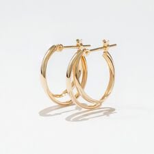 K10 2連風フープピアス