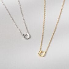 SV925 ペアネックレス (馬蹄モチーフ)