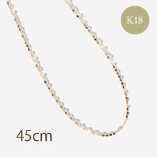 K18フラワークロスチェーンネックレス(45ｃｍ)