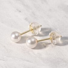 K18アコヤパールピアス(4ｍｍ)
