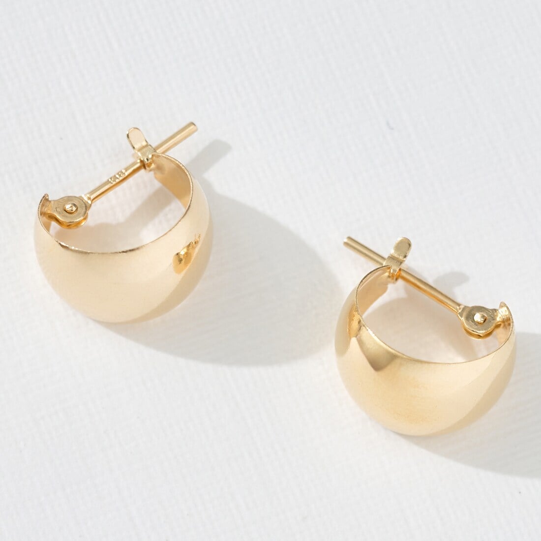 K18月甲フープピアス(7×10) | エルアンドコー(L&Co.) | マルイウェブ