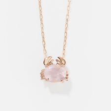 K10PGカニネックレス(ベビーピンク)