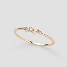 K10ダイヤモンド ランダムセッティングリング