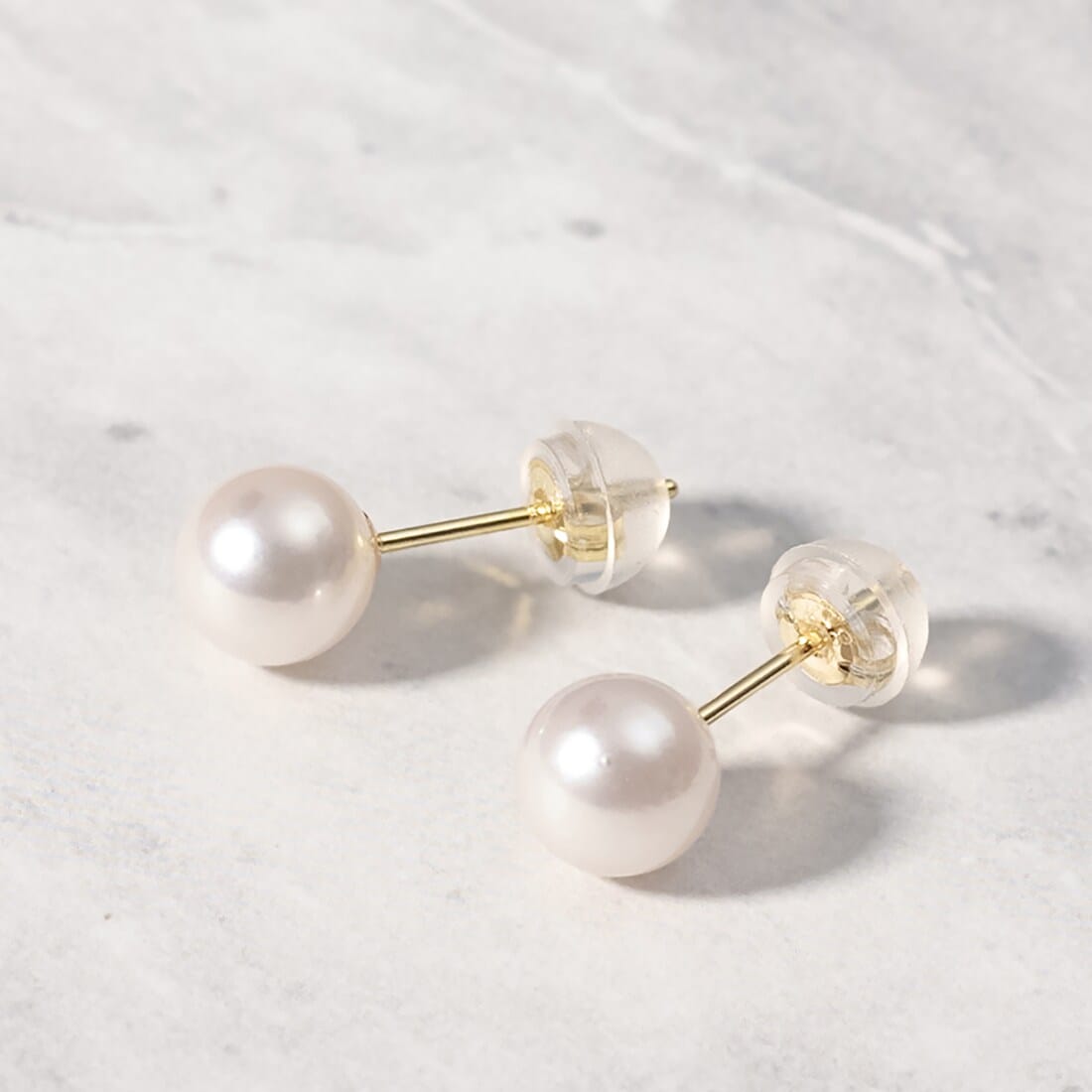 K18アコヤパールピアス(6mm) | エルアンドコー(L&Co.) | マルイ 