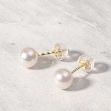 K18アコヤパールピアス(6ｍｍ)