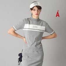 半袖モックネック ニット