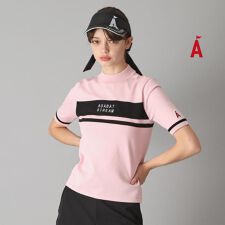 半袖モックネック ニット