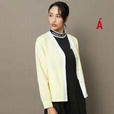 イージーケア Vネック カーディガン