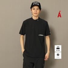 UVカット吸水速乾 モックネックポケットT