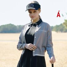 クルーネックショートカーディガン