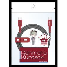 アニメキャラクター(anime character)の【うたの☆プリンスさまっ♪】 USBケーブル TypeC to C 黒崎蘭丸