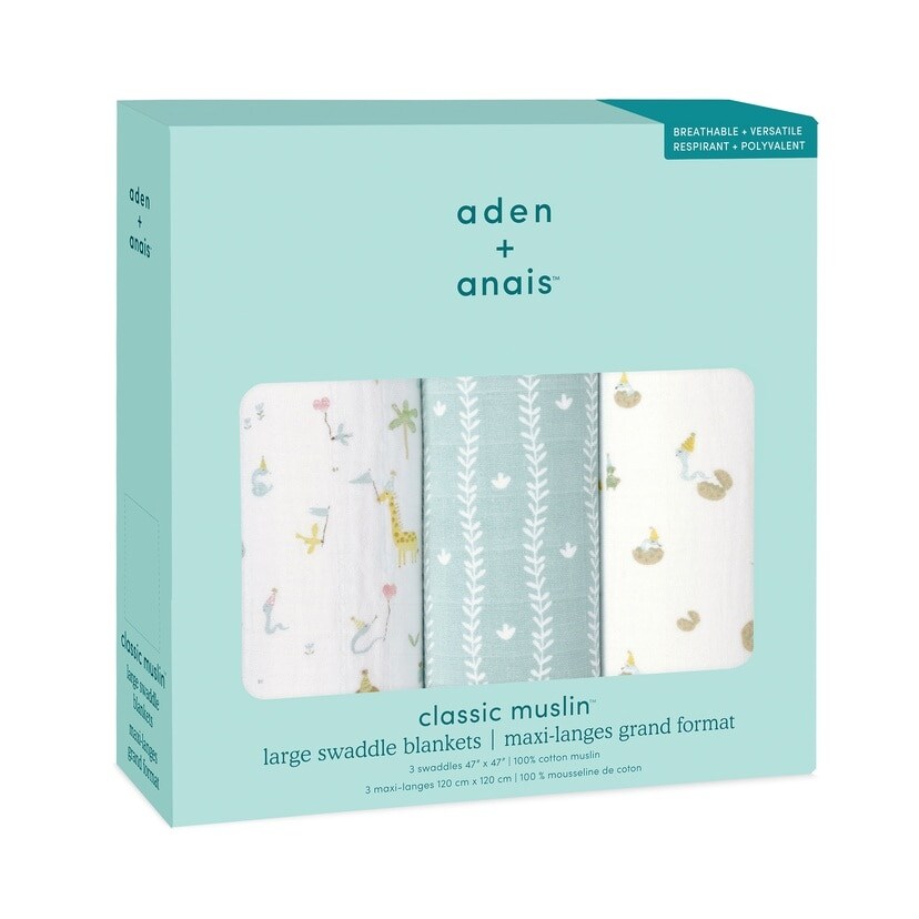 エイデンアンドアネイ　おくるみ　3枚セット aden＋anais エイデンアンドアネイ】おくるみスワドル/3枚