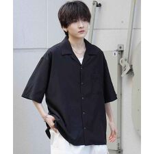 Confirm 4WAYストレッチ オープンカラールーズシャツ ユニセックス