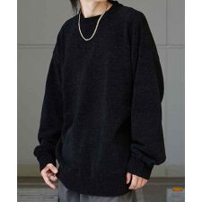 Confirm（コンファーム）ルーズシルエット クルーネック ナチュラルベーシックプルオーバーニット