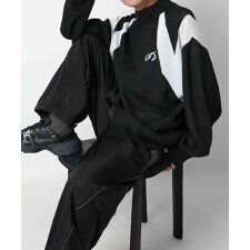 Confirm Y2K ダブルジップ ジャガードニットドライバーズニット