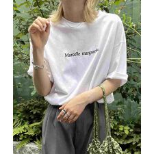 Confirm イラストバックプリントビッグシルエット半袖Tシャツ カットソー