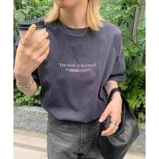 Confirm イラストバックプリントビッグシルエット半袖Tシャツ カットソー