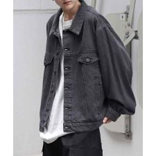 Confirm ヴィンテージライク ケミカルウォッシュ加工デニムジャケット