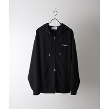 Confirm ワンポイント刺繍 ビッグシルエット ポンチフルジップパーカー