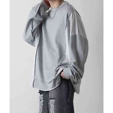 Confirm ヴィンテージライク 切り替え配色 裏毛トレーナー プルオーバー