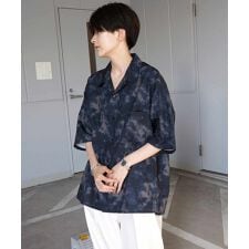 Confirm ビッグシルエット オープンカラー総柄半袖シャツ フラワー