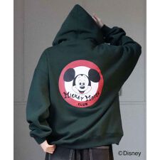 ILL'S Disney ワンポイント刺繍プルオーバーフーディー パーカー