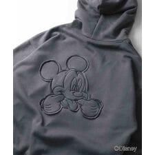 ILL'S Disney ワンポイント刺繍プルオーバーフーディー パーカー