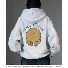 ILL'S Disney ワンポイント刺繍プルオーバーフーディー パーカー
